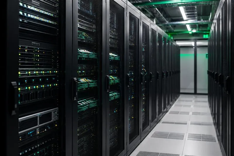 Data center server rack corridor — Data Center Solutions